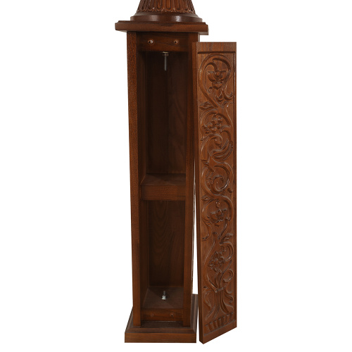 Облачение на престол, цвет "кипарис" с золотом (поталь), резное, с сенью, 200х200х350 см фото 8