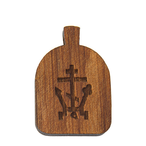 Образок деревянный с ликом блаженной Матроны Московской из мельхиора в серебрении и золочении, 1,9х2,7 см фото 3 Образок деревянный с ликом блаженной Матроны Московской из мельхиора в серебрении и золочении, 1,9х2,7 см фото 3