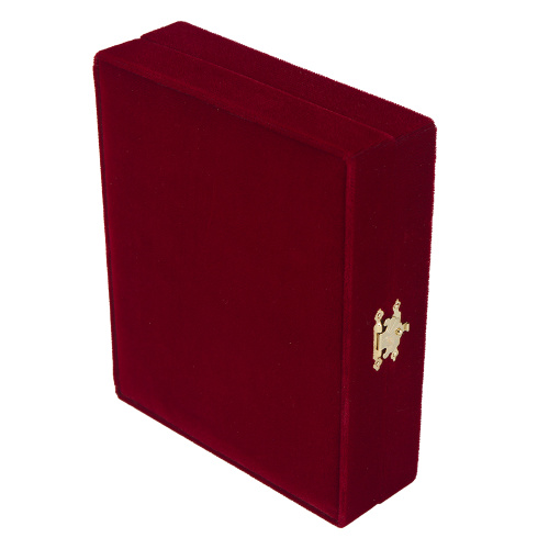 Складень венчальный с ликами Спасителя и Божией Матери "Казанская", 18,5х22 см, бархат, стразы фото 7