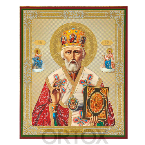 Икона святителя Николая Чудотворца, МДФ №1 фото 2