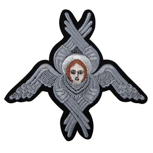 Херувим пришивной черный с серебром, 12,5х11 см Херувим пришивной черный с серебром, 12,5х11 см