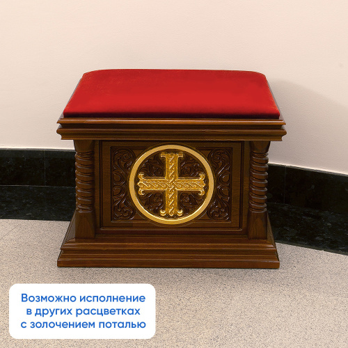 Пуф церковный "Костромской", цвет "кипарис", 66х50х50 см фото 4