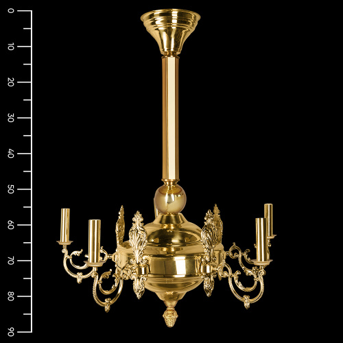 Паникадило на 5 свечей, диаметр 70 см, высота 90 см фото 3