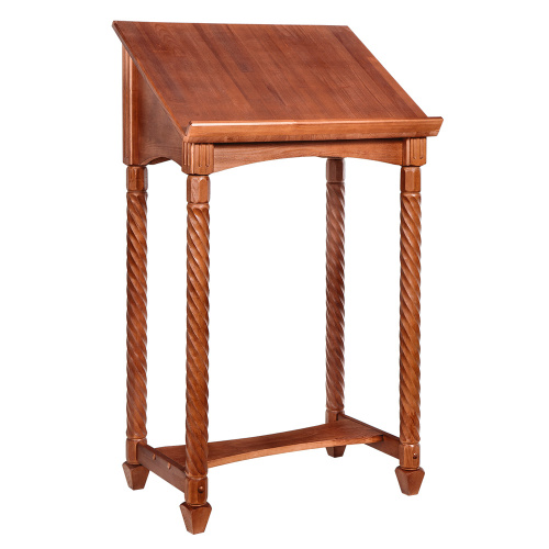 Аналой центральный "Курский", цвет "кипарис", колонны, 70х46х122 см