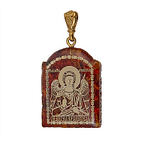 Образок нательный (медальон) с ликом Ангела Хранителя, арочной формы, 2,2х3,2 см