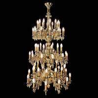 Паникадило "Фаворское" на 72 свечи, диаметр 84 см, высота 167 см