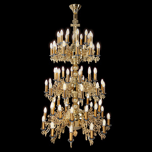 Паникадило "Фаворское" на 72 свечи, диаметр 84 см, высота 167 см (литье)