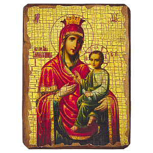 Икона Божией Матери "Скоропослушница", под старину (12х17 см)