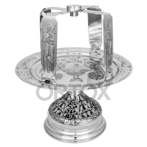 Евхаристический набор из серебра, гравировка фото 3