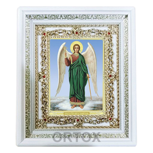 Икона Ангела Хранителя ростовая, 24х28 см, багетная рамка, У-0159