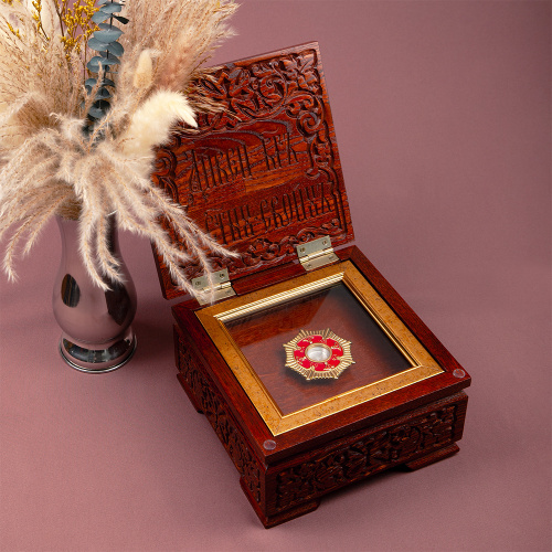 Ковчег для мощей "Суздальский", цвет "кипарис", 20х20х13 см фото 8