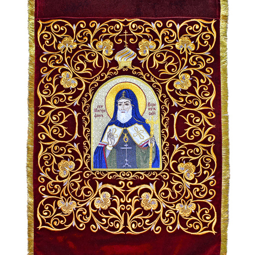 Хоругви вышитые, 54х105 см, комплект фото 4