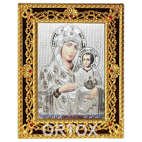 Икона Божией Матери "Иерусалимская", 18х22 см, ДСП, подарочная упаковка