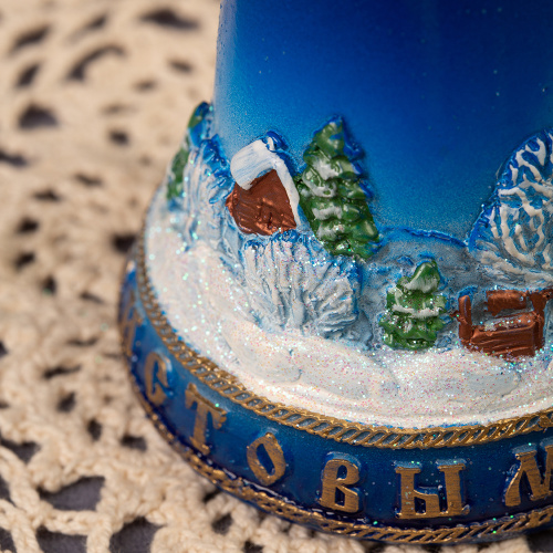Свеча декоративная "Колокольчик рождественский", высота 10 см фото 4