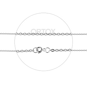 Серебряная цепочка №22, якорь плоский (длина 50 см)
