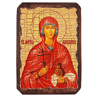 Икона равноапостольной Марии Магдалины, 6,5х9 см, под старину