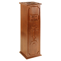 Ящик для пожертвований "Макарьевский" светлый, 25х25х80 см