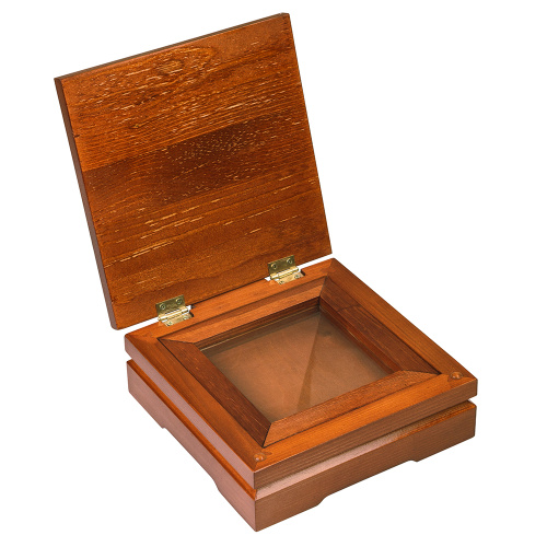 Ковчег для мощей, цвет "кипарис", без резьбы, 18х18х7 см фото 6