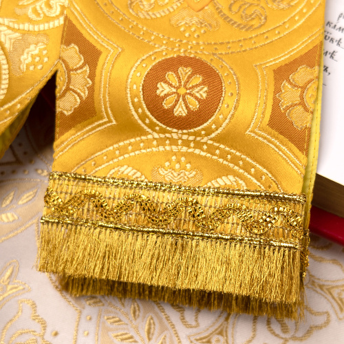 Закладка для Апостола, шелк "Горненский", с золотом, 100х10 см фото 5 Закладка для Апостола, шелк "Горненский", с золотом, 100х10 см фото 5