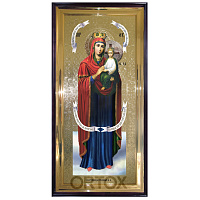 Икона большая храмовая Божией Матери "Споручница грешных", прямая рама
