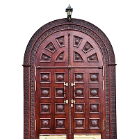 Храмовая дверь с двумя порталами, 327х243 см