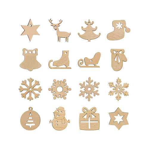 Набор деревянных заготовок для творчества "Новогодний", 96 шт. в коробке фото 2 Набор деревянных заготовок для творчества "Новогодний", 96 шт. в коробке фото 2