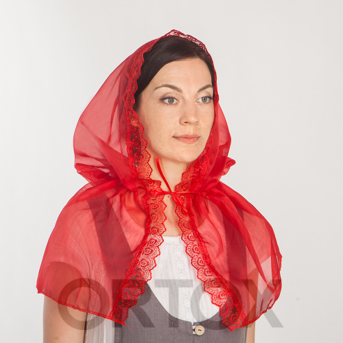 Неспадаемый платок (капор), шелк, размер универсальный, цвет в ассортименте фото 10