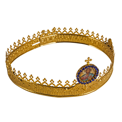 Венцы венчальные, пара, с камнями, высота 8 см фото 4 Венцы венчальные, пара, с камнями, высота 8 см фото 4