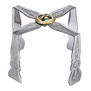 Звездица, нержавеющая сталь, эмаль, Ø 12,5 см (чеканка)