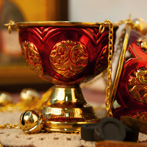 Кадило № 39, латунь, 13,5х28 см фото 6