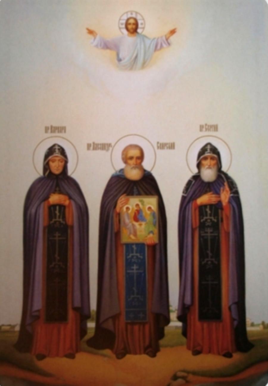 Преподобный Сергий Островский, отец прп. Александра Свирского, схимонах