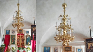 Фотоотзыв: Паникадило в Свято-Введенском женском монастыре Псковской епархии