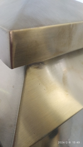 Столбик ограждения металлический, 32х67 см, цвет "под золото", У-1080 фото 12