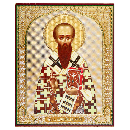 Икона святителя Василия Великого, МДФ фото 2