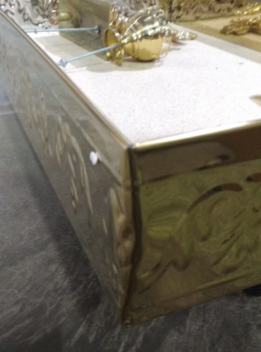 Крышка панихидного стола песковая, с литой Голгофой, 70х50 см, У-1154 фото 5