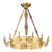 Хорос "Успенский" на 12 свечей, цвет "под золото", диаметр 80 см