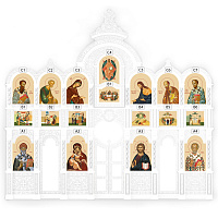 Набор икон для трехъярусного "Владимирского" иконостаса