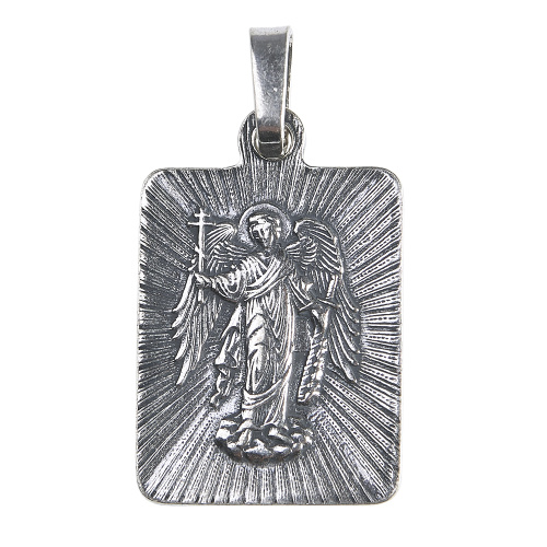 Образок мельхиоровый с ликом святителя Дионисия Суздальского, серебрение фото 3
