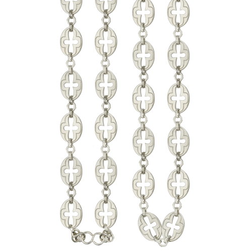 Цепь для наперсных крестов и панагий из ювелирного сплава в серебрении №6