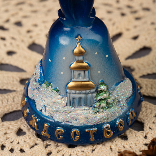 Свеча декоративная "Колокольчик рождественский" малая фото 3