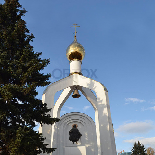 Купол церковный круглый, с рядовым покрытием "гладь" фото 5