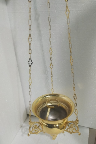 Лампада подвесная, латунь, 25х27 см, У-1176 фото 12