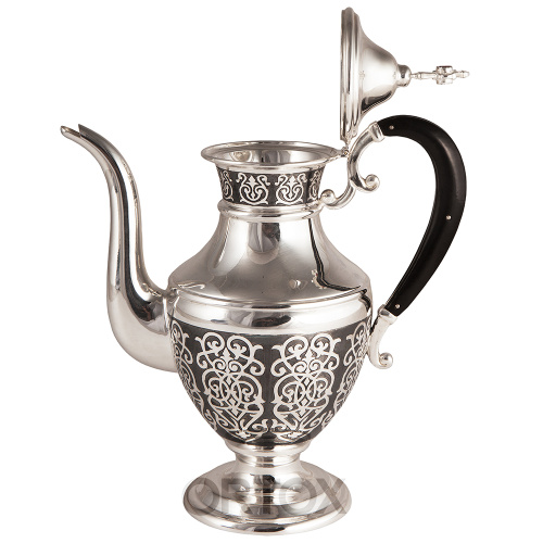 Чайник для теплоты из латуни в серебрении, высота 25 см, 0,7 л фото 4