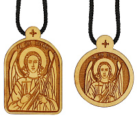 Образок деревянный с ликом Ангела Хранителя