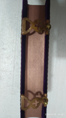 Евангелие требное среднее фиолетовое, оклад "под бронзу", бархат, 17х22 см, У-1147 фото 9
