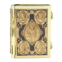 Евангелие требное малое, полный оклад "под золото", эмаль, 12х16 см