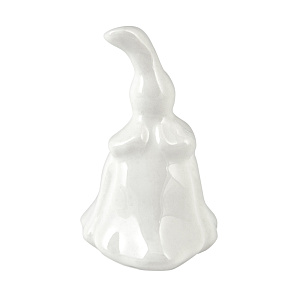 Гасильник для свечей фарфоровый "Цветок" белый, 3х5 см (глянцевый)