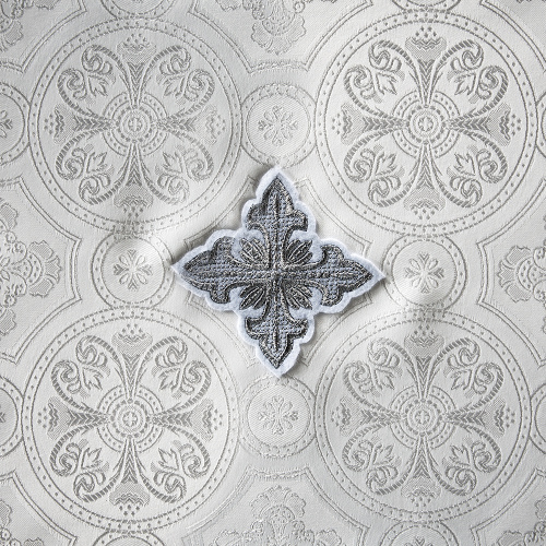 Облачение на престол белое, церковный шелк, 100х100х100 см фото 5