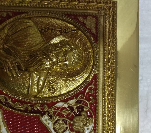 Апостол красный, полный оклад "под золото", эмаль, 23х30 см, У-1149 фото 4