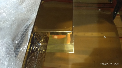 Крышка панихидного стола песковая, с литой Голгофой, 88х54 см, У-1156 фото 7